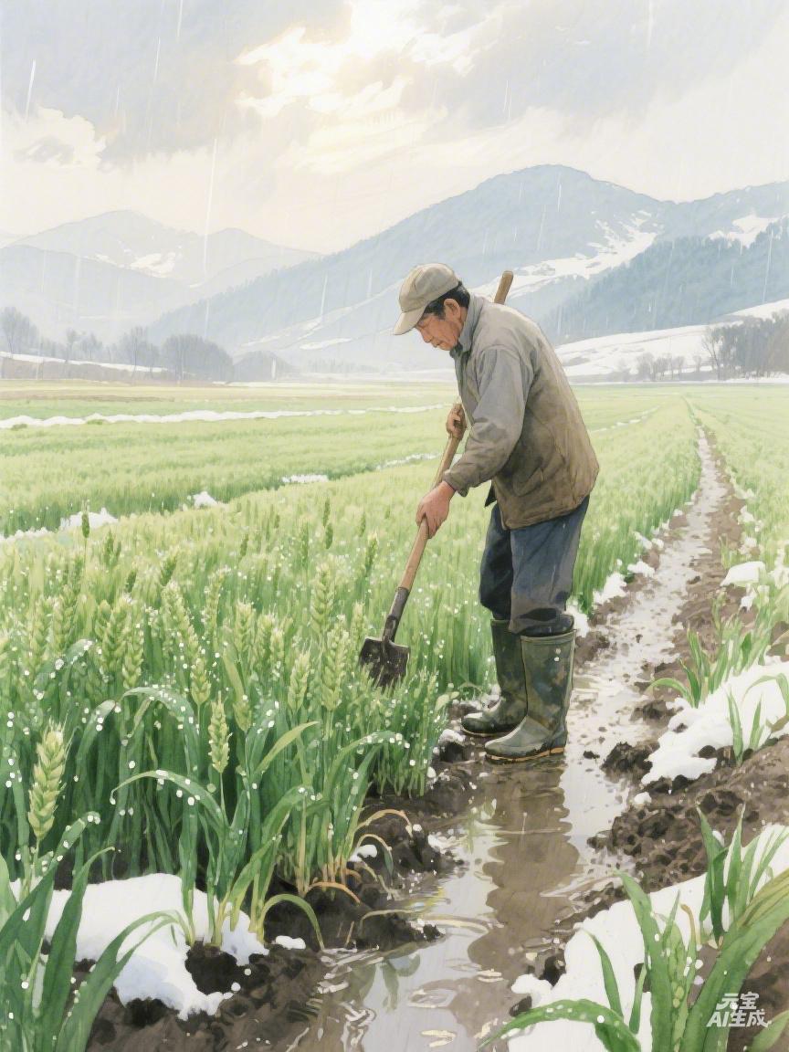 刚下过雨雪，麦田千万别乱动！晴天后抓紧这么管，弱苗才能转壮苗